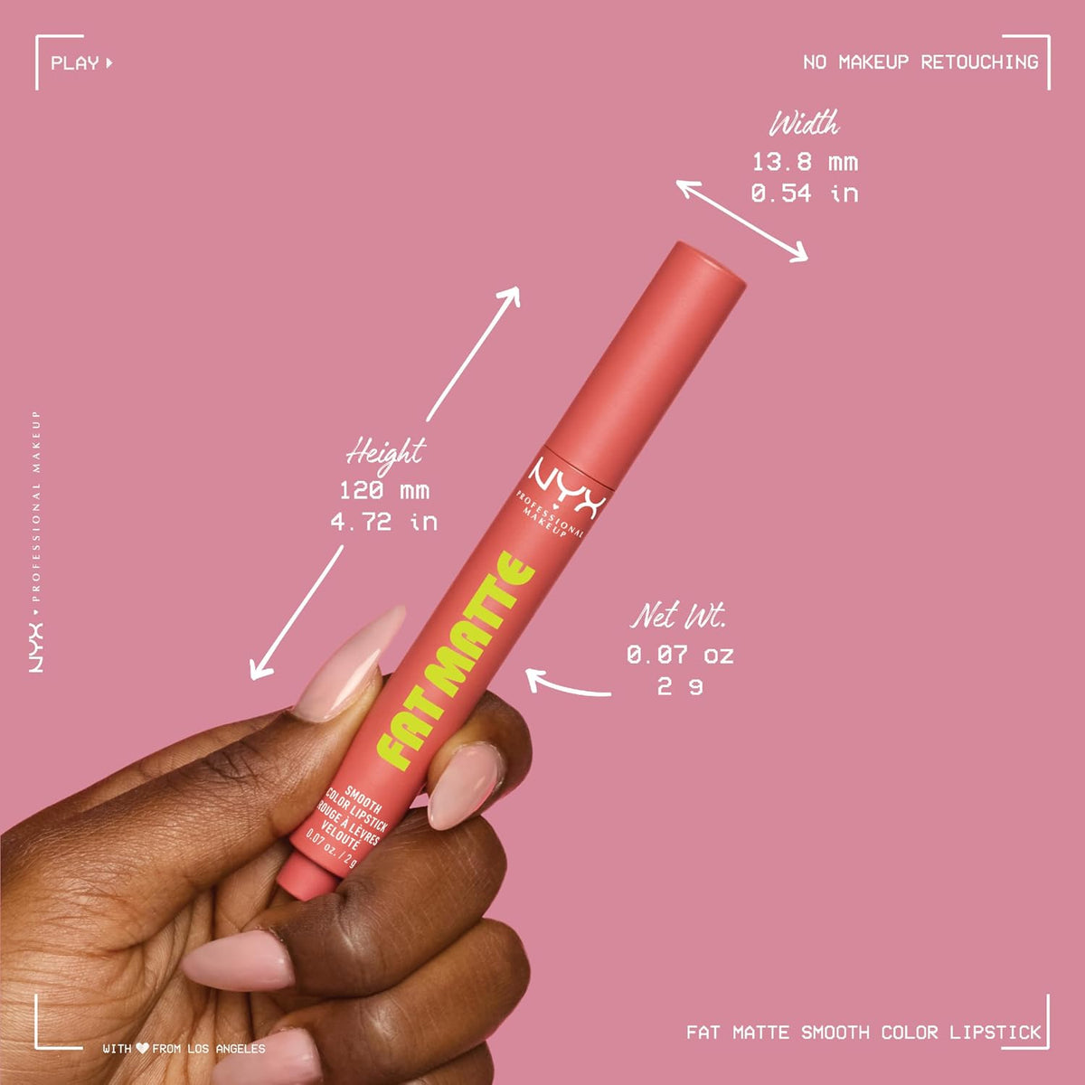 NYX Fat Matte Lipstick — Pink Puff
