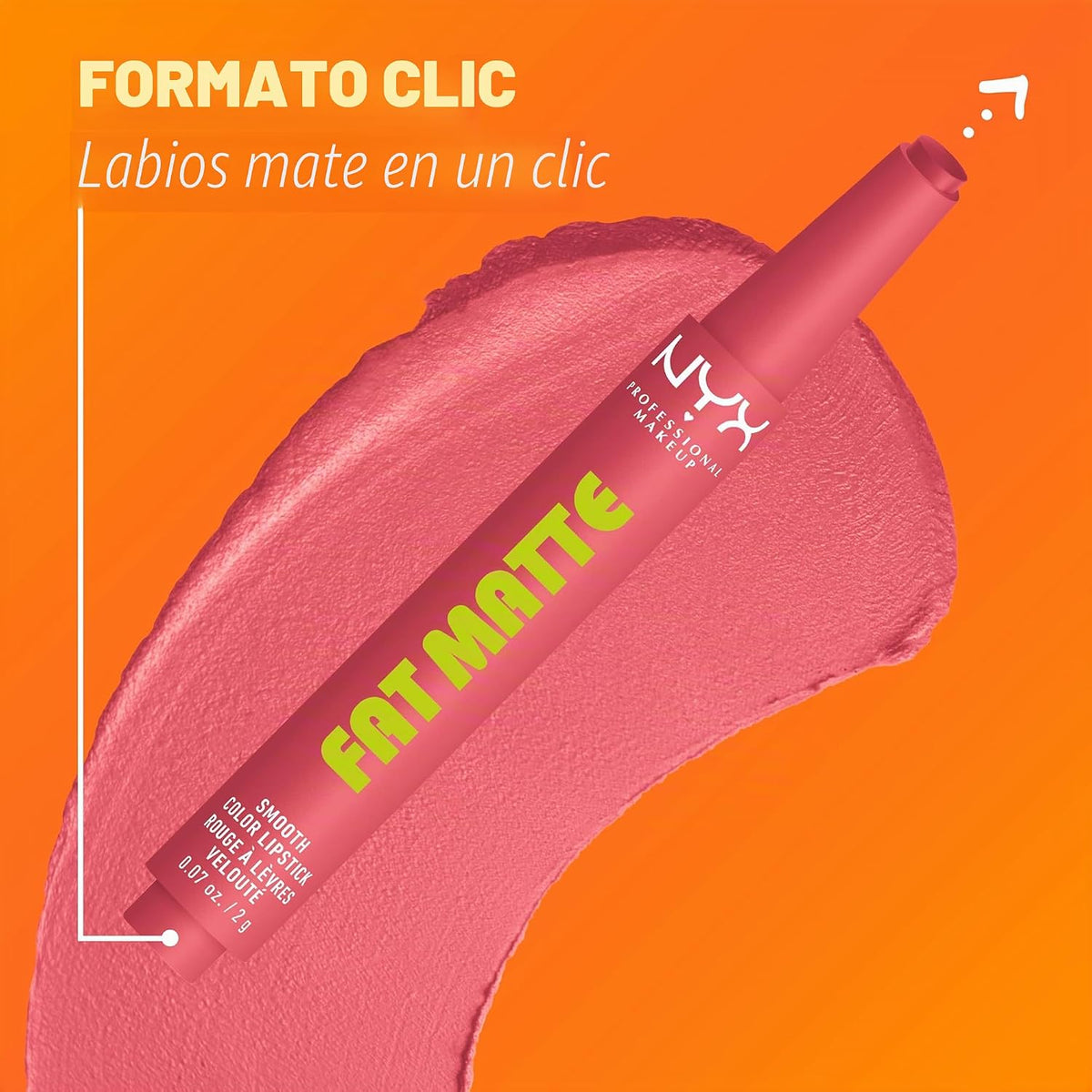 NYX Fat Matte Lipstick — Pink Puff