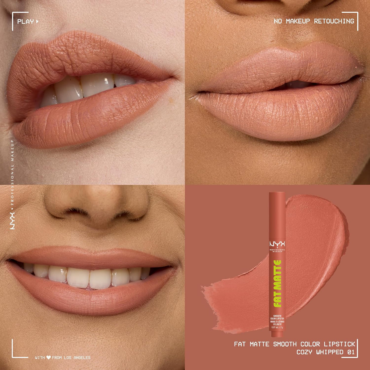 NYX Fat Matte Lipstick — Cozy Whipped