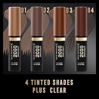 MAX FACTOR 2000 CALORIE VOLUMISING BROW GEL — #001 DARK BLONDE · 4,5 ml