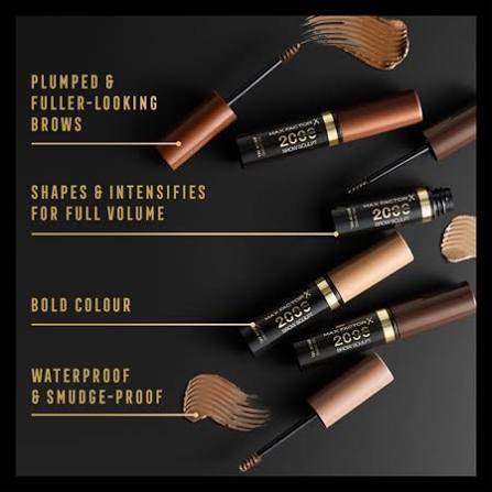 MAX FACTOR 2000 CALORIE VOLUMISING BROW GEL — #001 DARK BLONDE · 4,5 ml
